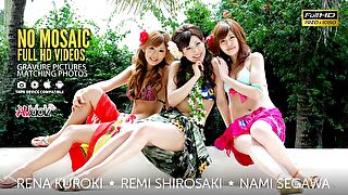 Rena Kuroki, Remi Shirosaki Nigh an besides for Nami Segawa Close by Hookup - Avidolz